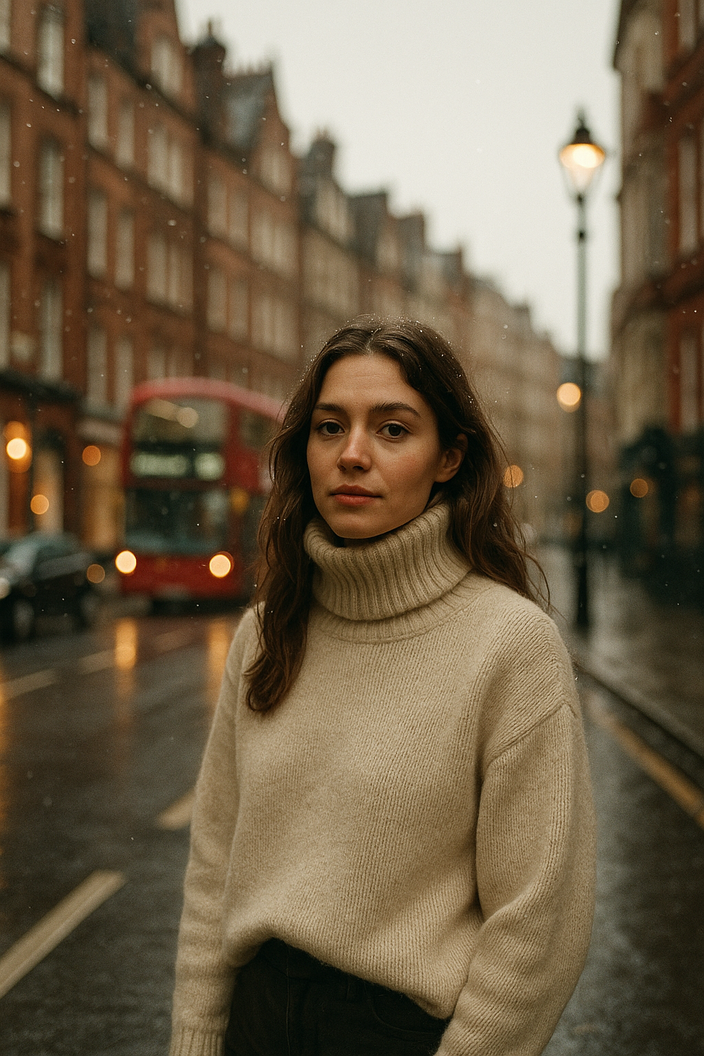 High-Neck Merino Sweater