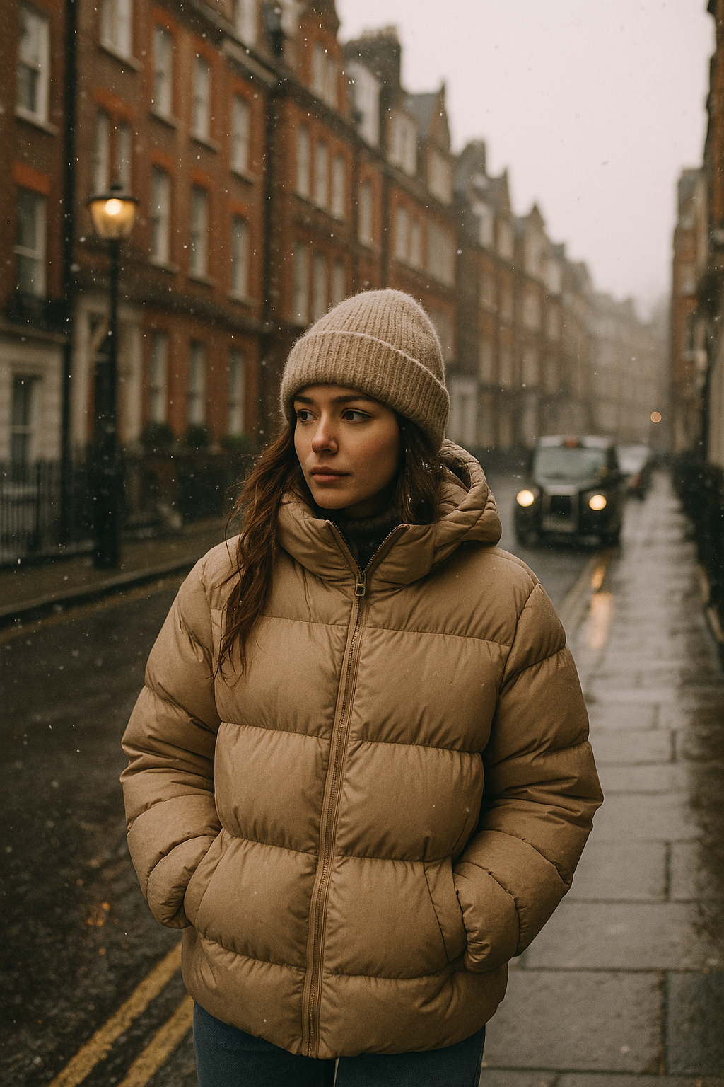 Quilted Down Puffer Jacket